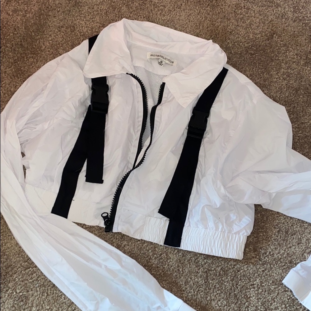 Crop top shirt jacket